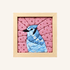 DIY Fabric Art Kit | No-Sew Fabric Mosaic Wall Art Craft with Frame & Tools