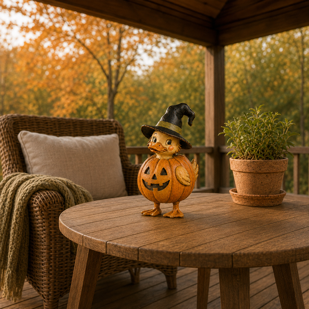 Vintage Halloween Duck Figurines