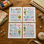 Uplifting Scripture Fabric Panels