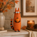 Buy More Save More--Autumn Whimsical Harvest Cat Figurine