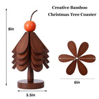 Christmas Tree-Shaped Trivet & Coaster Set