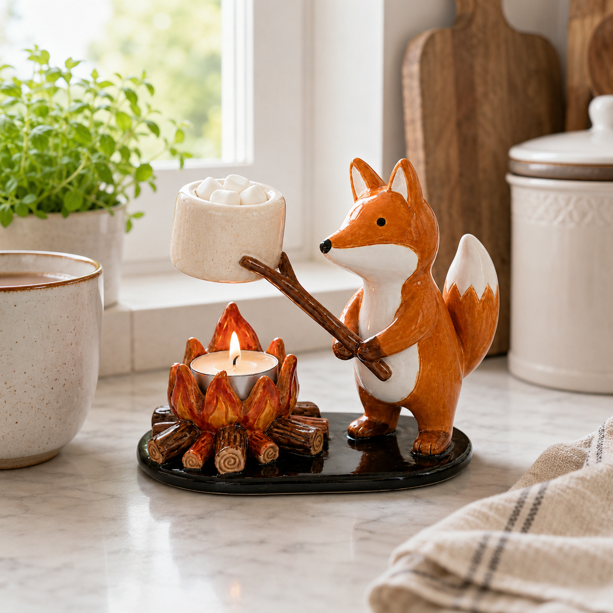 Campfire Animal Tealight Holder