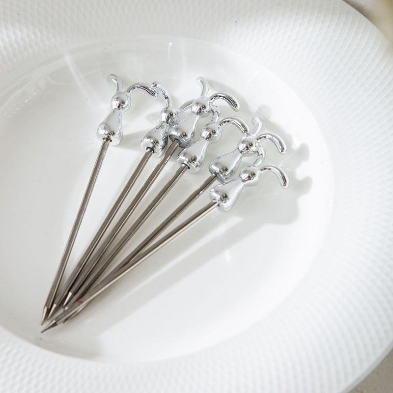 Creative Water Ripple Rabbit Fruit Fork Set