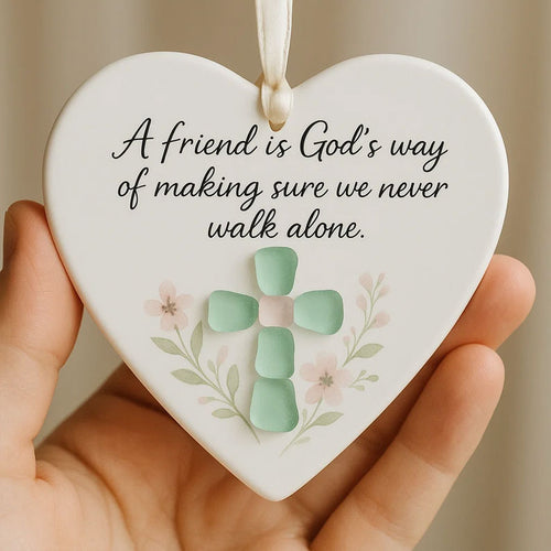 A Friend is God's Way Religious Ornament