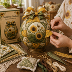 🌿 Garden & Birds Patchwork Ornament DIY Kit