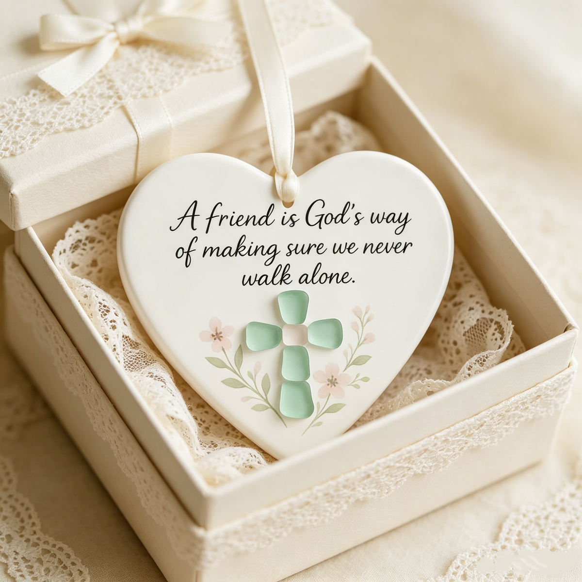 A Friend is God's Way Religious Ornament