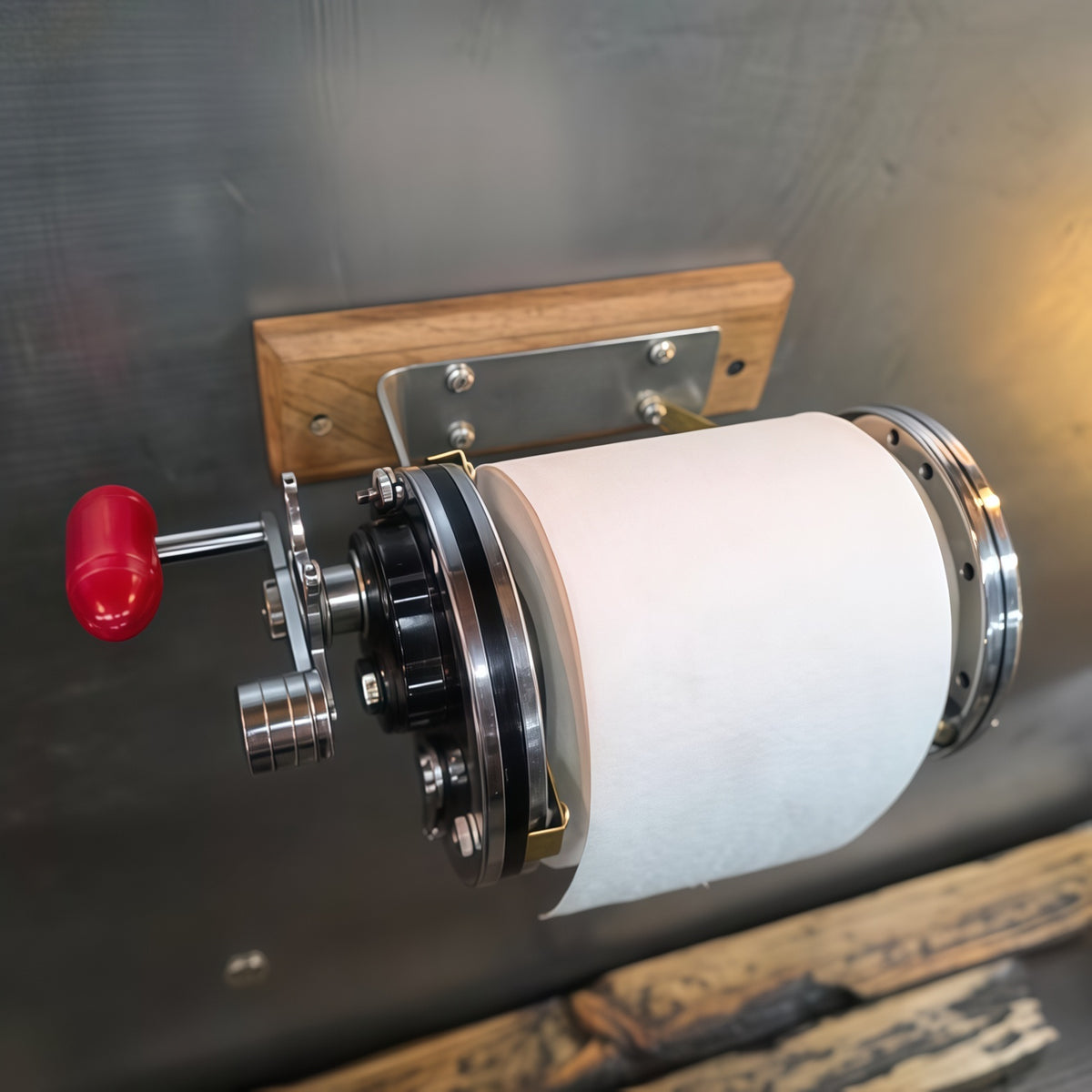 Vintage Fishing Reel Toilet Paper Holder-Unique Nautical Bathroom Decor with Functional Wall-Mounted Design