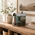 The Wandering Cottage – Lighted Solid Wood Vintage Traveling Cottage Decor