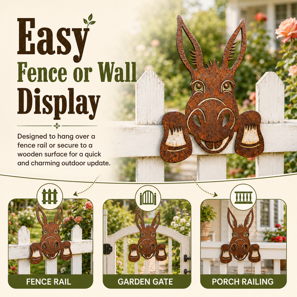 Rustic Donkey Decor