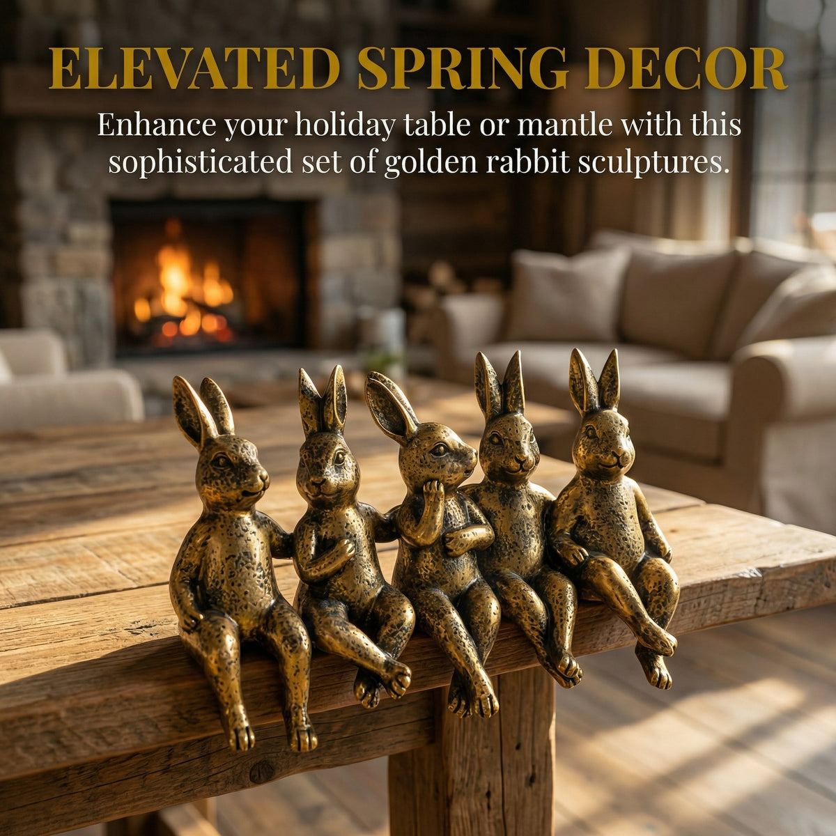 The Five Bunny Brothers Figurine Set