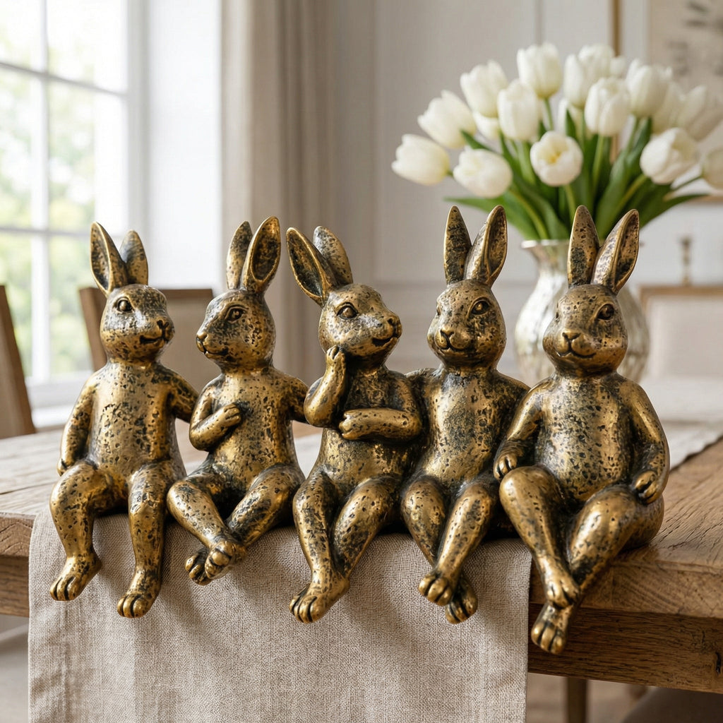 The Five Bunny Brothers Figurine Set