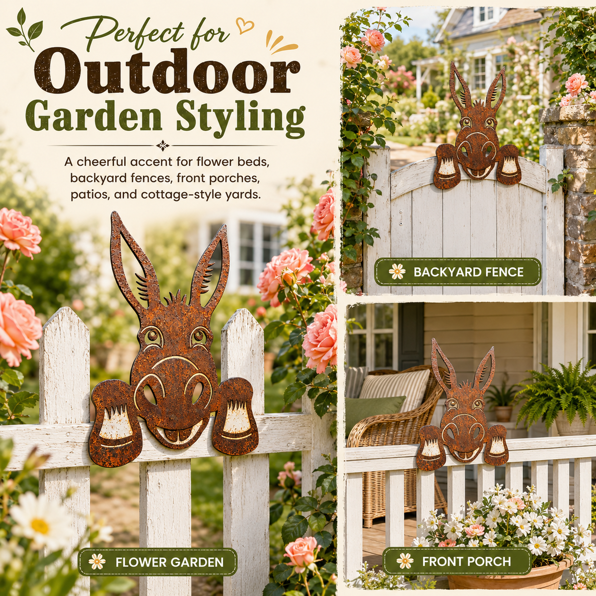 Rustic Donkey Decor