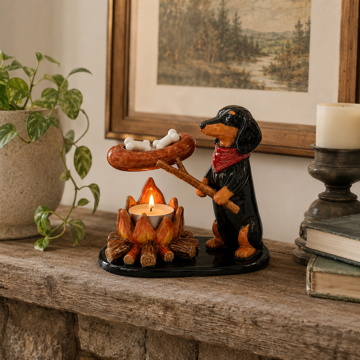 Campfire Animal Tealight Holder