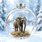 🐘Transparent Elephant Holiday Ornament