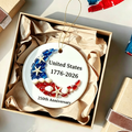 250th Anniversary Sea Glass Ornament