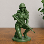Funny Army Woman