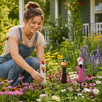 🌿 Funny Peeking Bird Garden Stakes – 3-Piece Whimsical Yard Decor