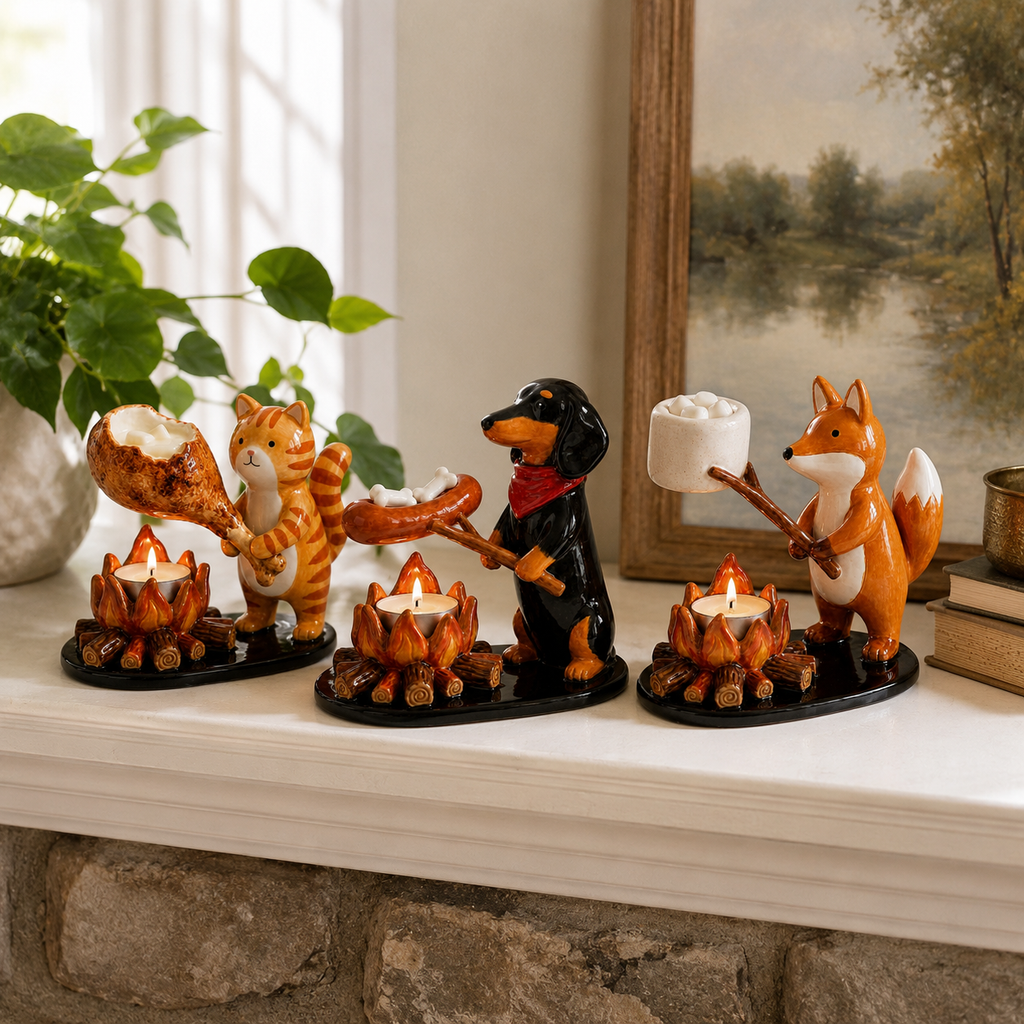 Campfire Animal Tealight Holder