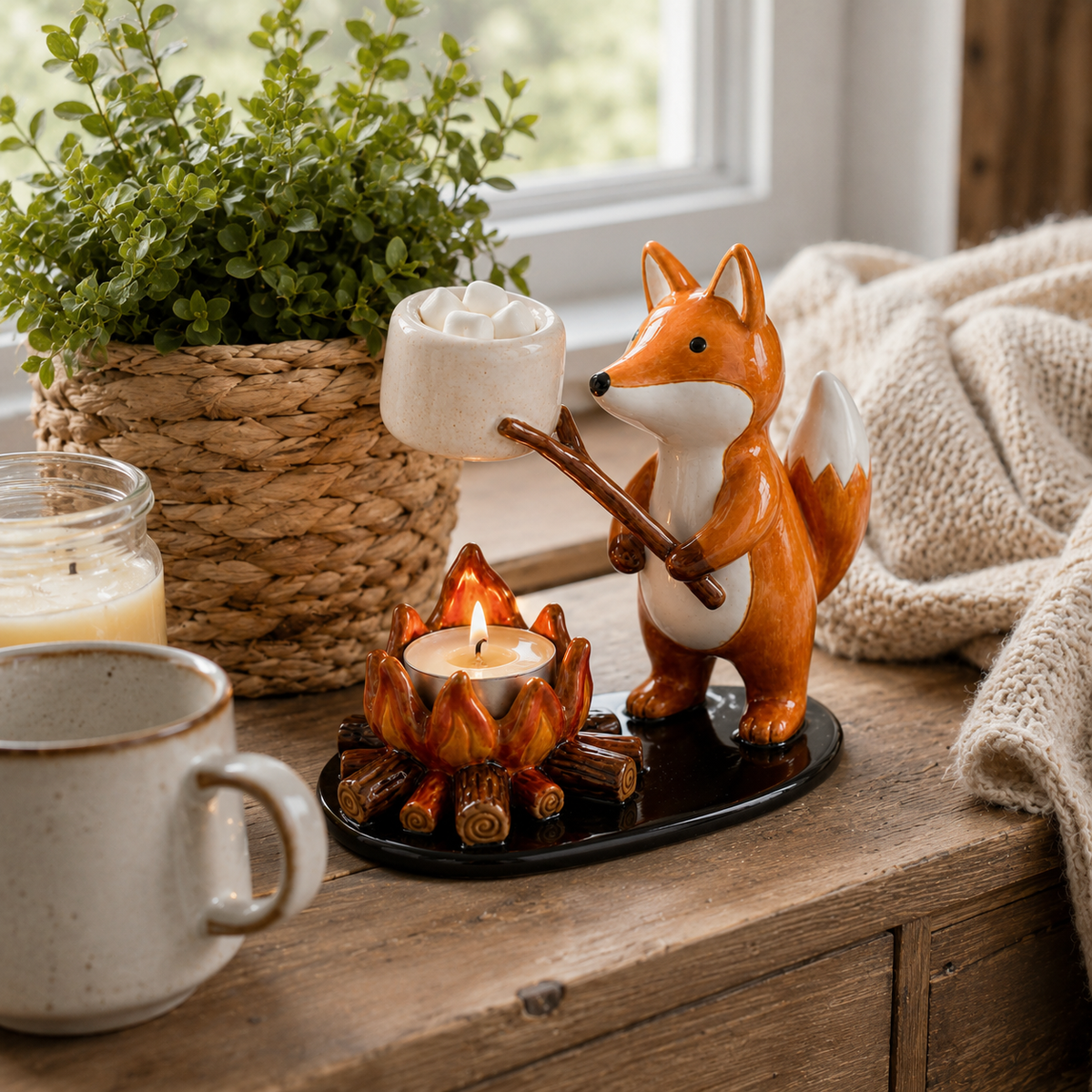 Campfire Animal Tealight Holder