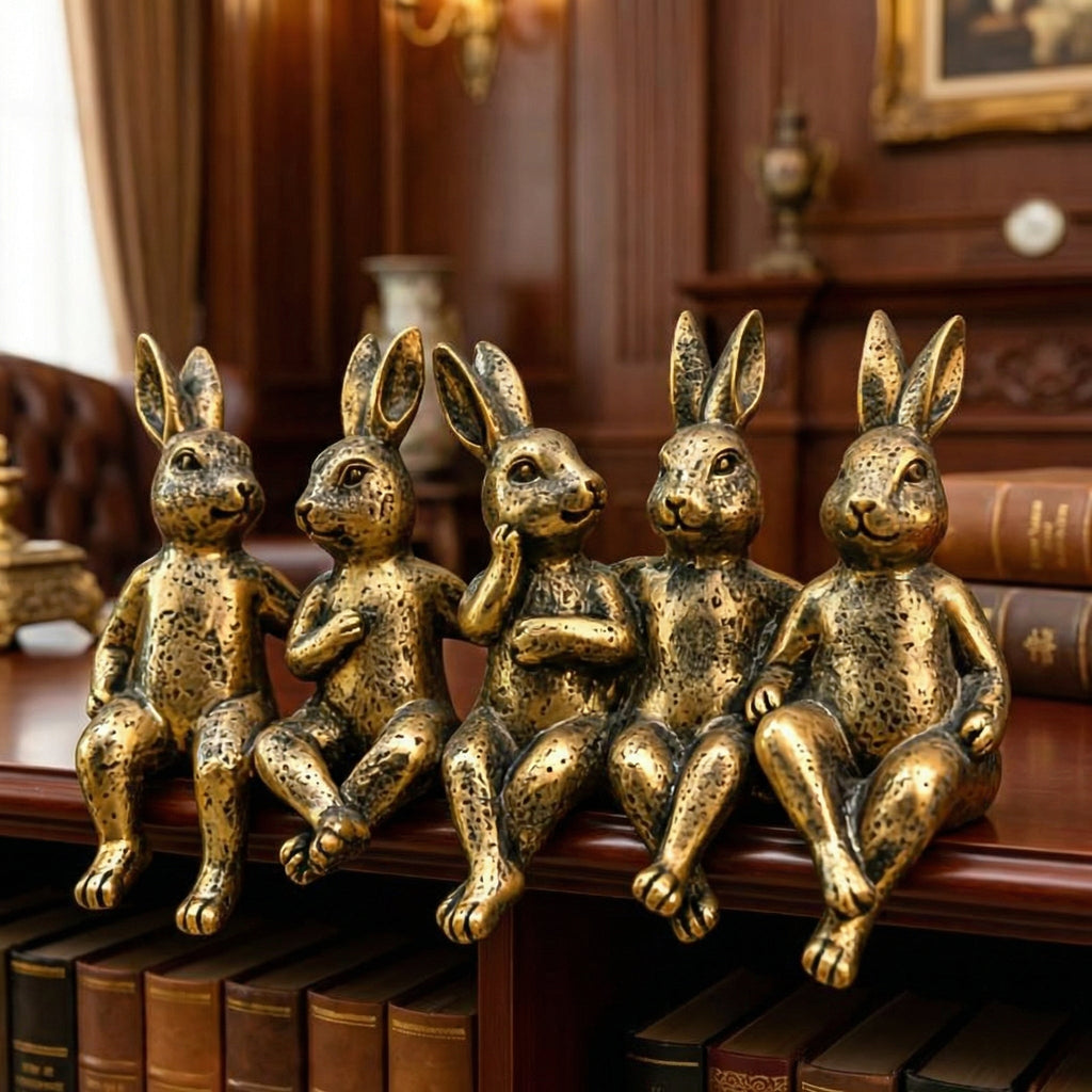 The Five Bunny Brothers Figurine Set