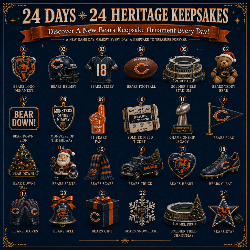 🎄 Bear Down! Football Christmas Advent Calendar