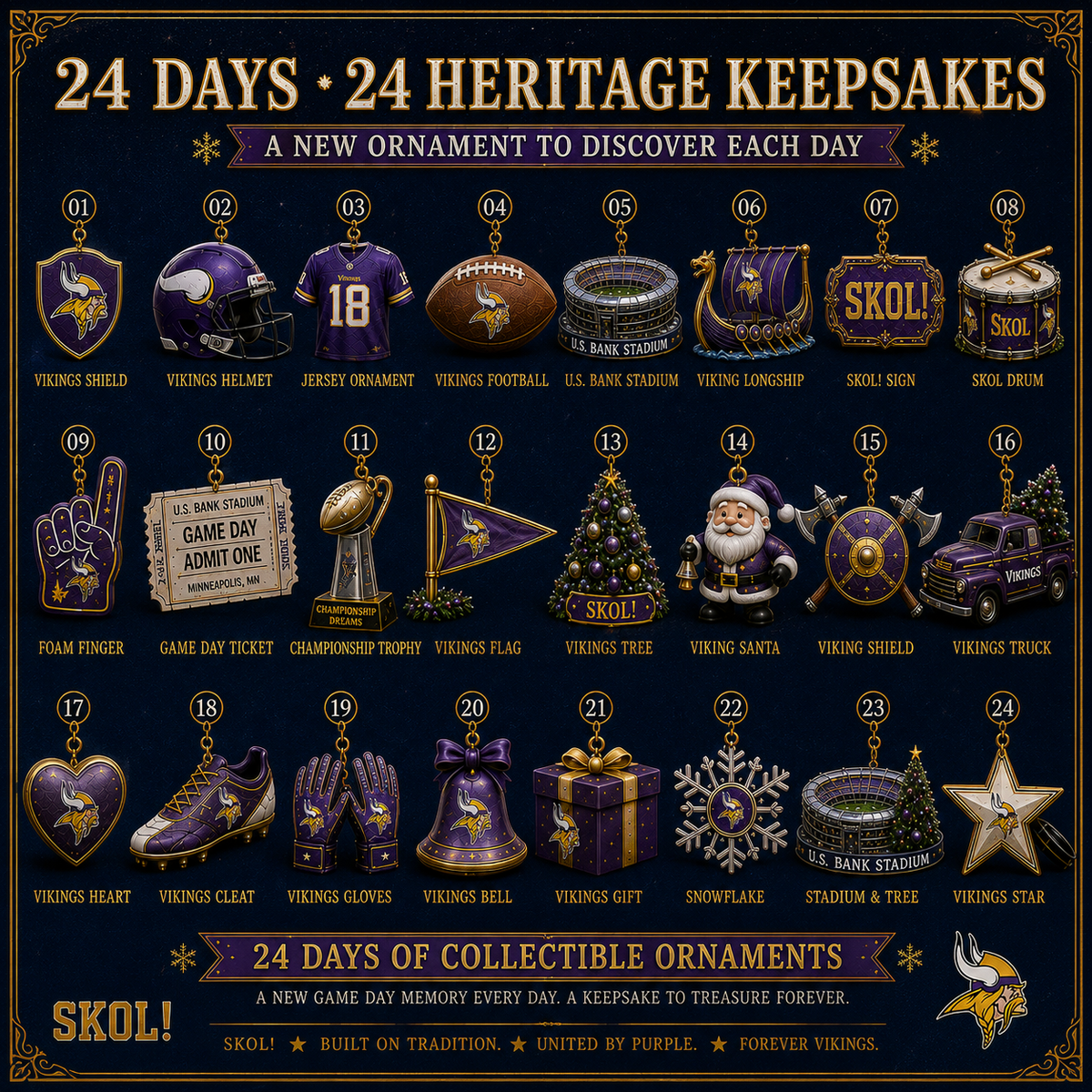 🎄 SKOL! Football Christmas Advent Calendar