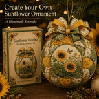 🌿 Garden & Birds Patchwork Ornament DIY Kit