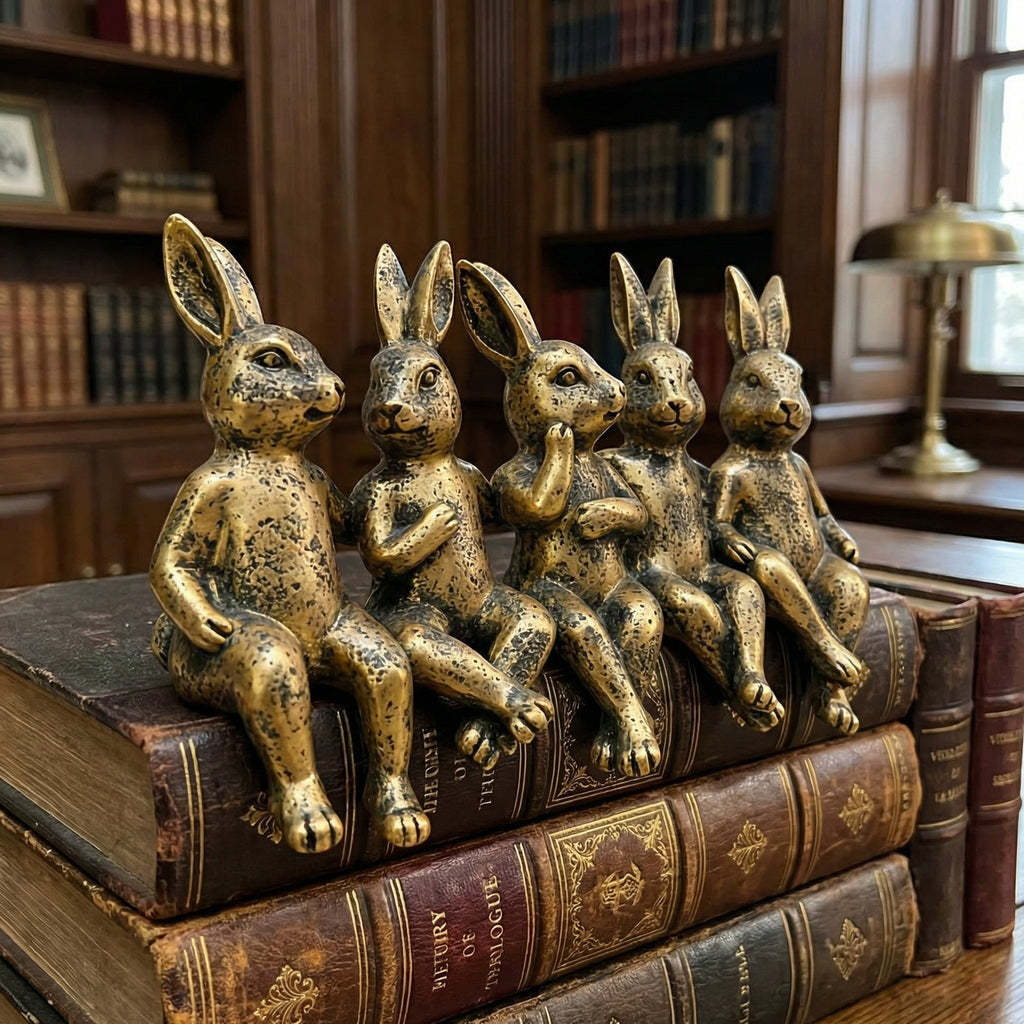 The Five Bunny Brothers Figurine Set