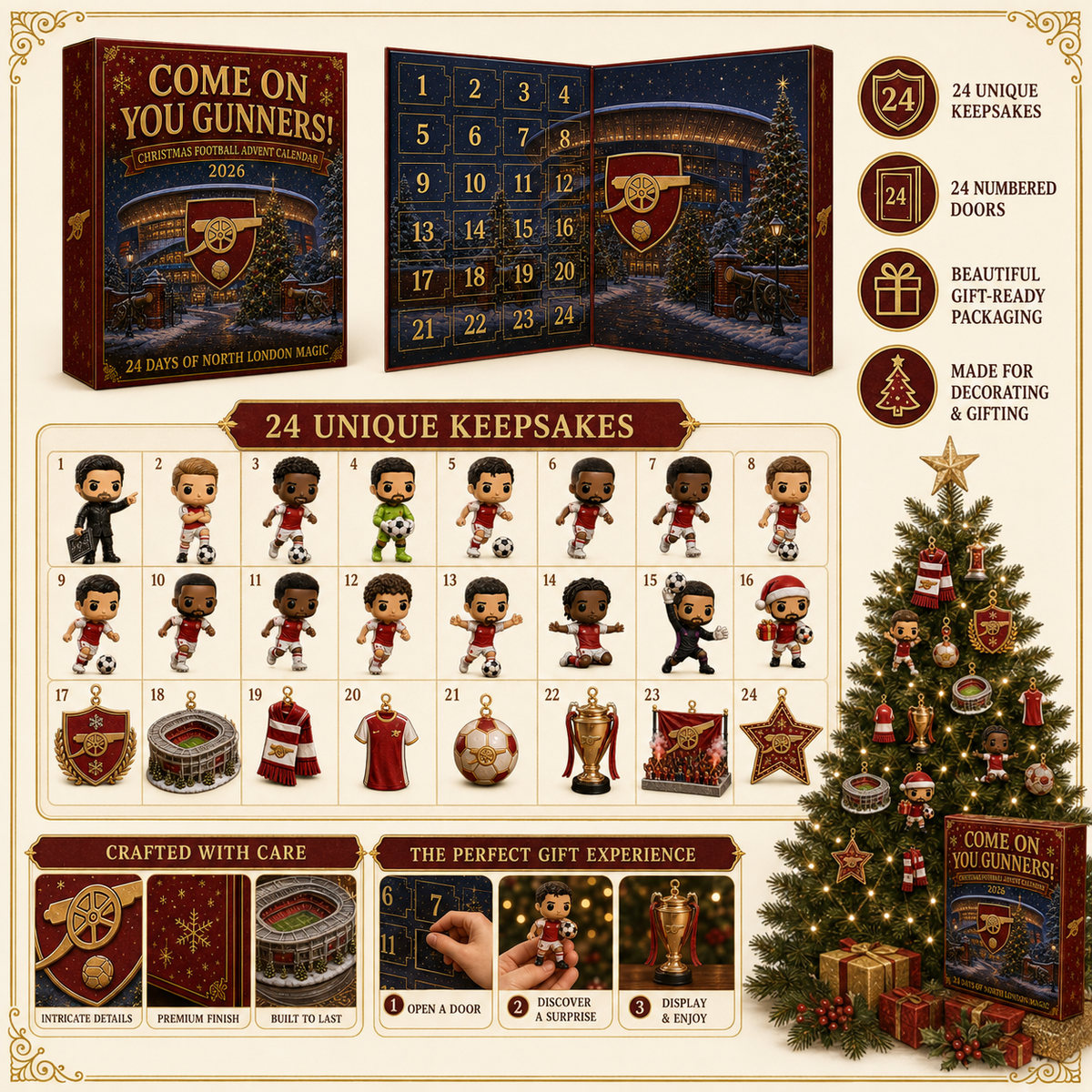 🎄 Come On You Gunners! Football Christmas Advent Calendar