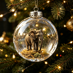 🐘Transparent Elephant Holiday Ornament