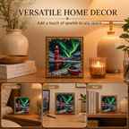 ✨ Aurora Lighthouse DIY Pearl Painting – Sparkling Winter Landscape Decor