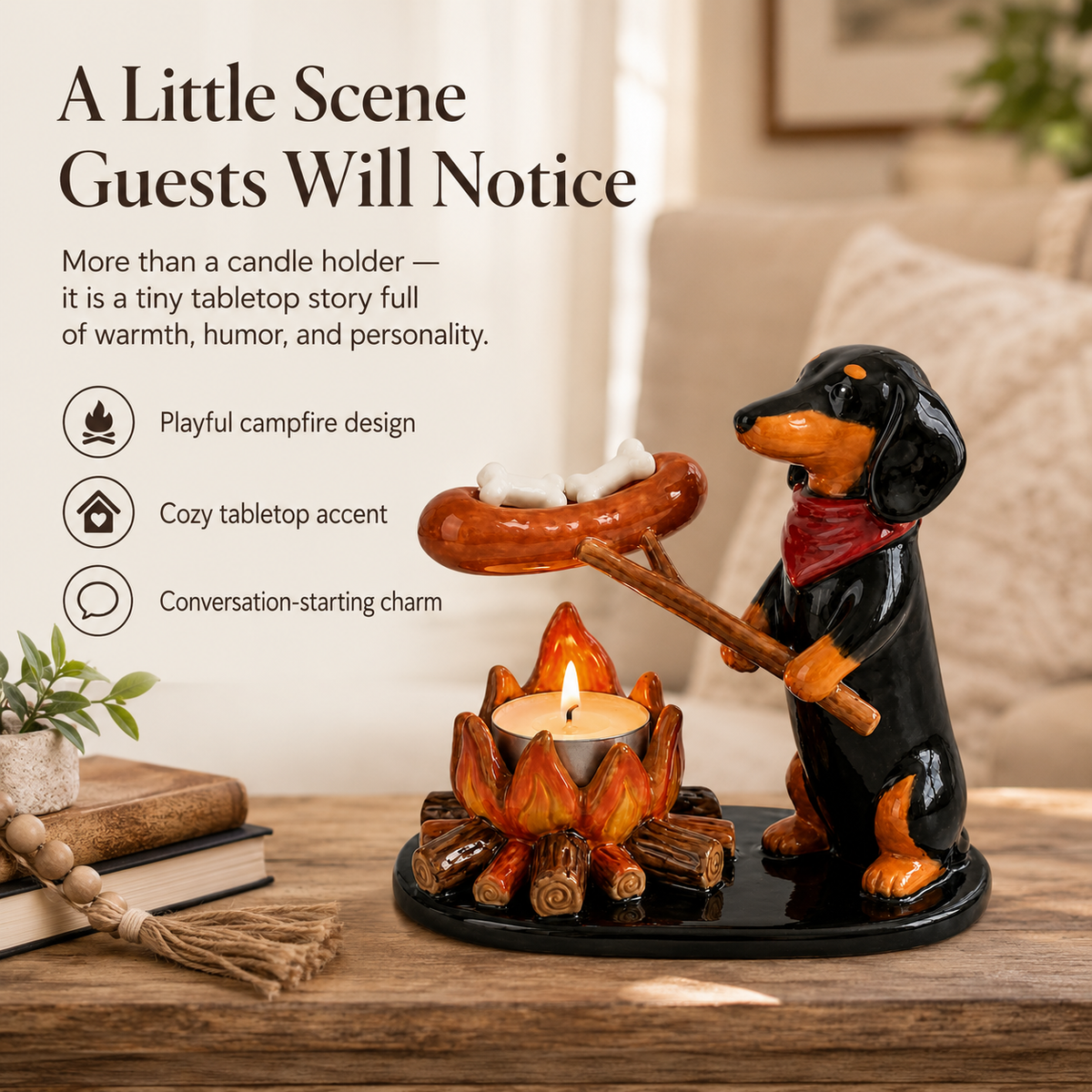 Campfire Animal Tealight Holder