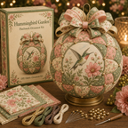 🌿 Garden & Birds Patchwork Ornament DIY Kit