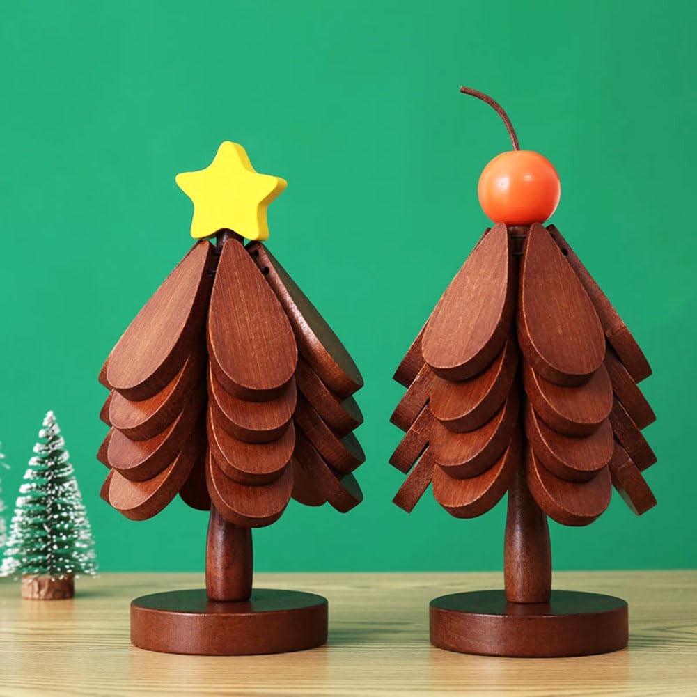 Christmas Tree-Shaped Trivet & Coaster Set