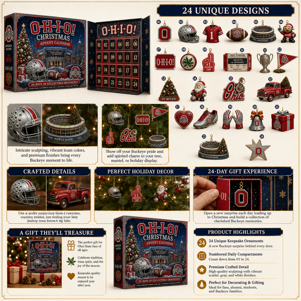 🎄 O-H-I-O! Football Christmas Advent Calendar