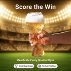 Football Trophy Beer Glass