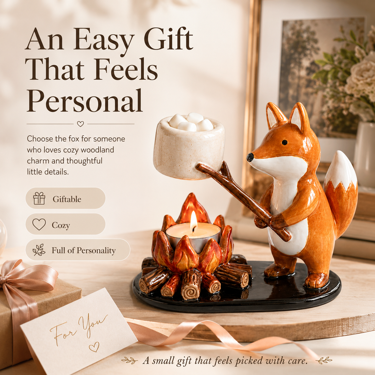 Campfire Animal Tealight Holder