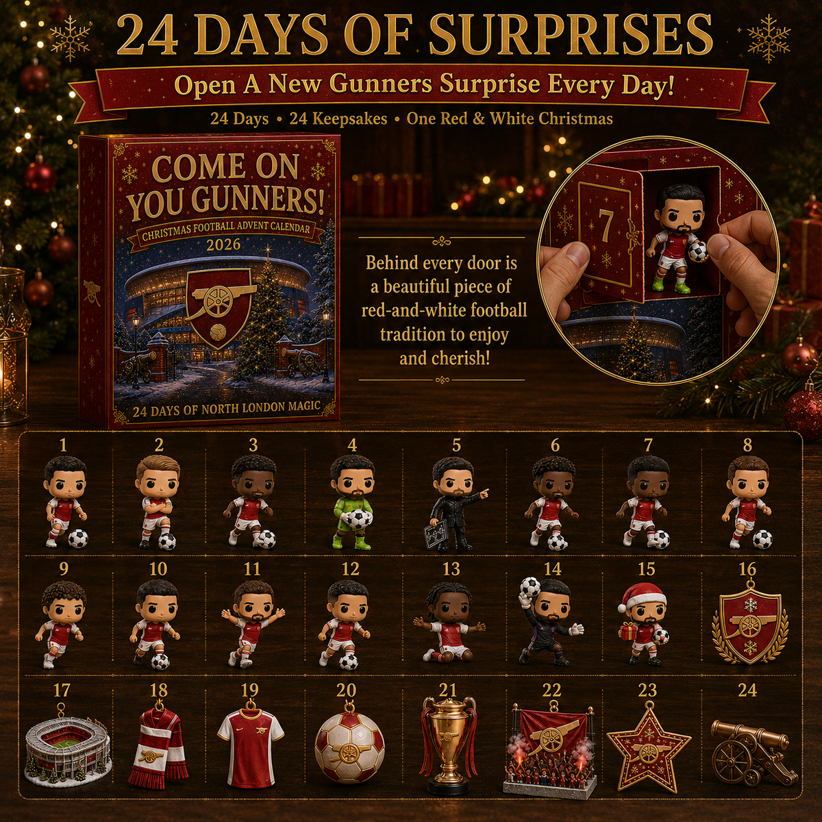🎄 Come On You Gunners! Football Christmas Advent Calendar