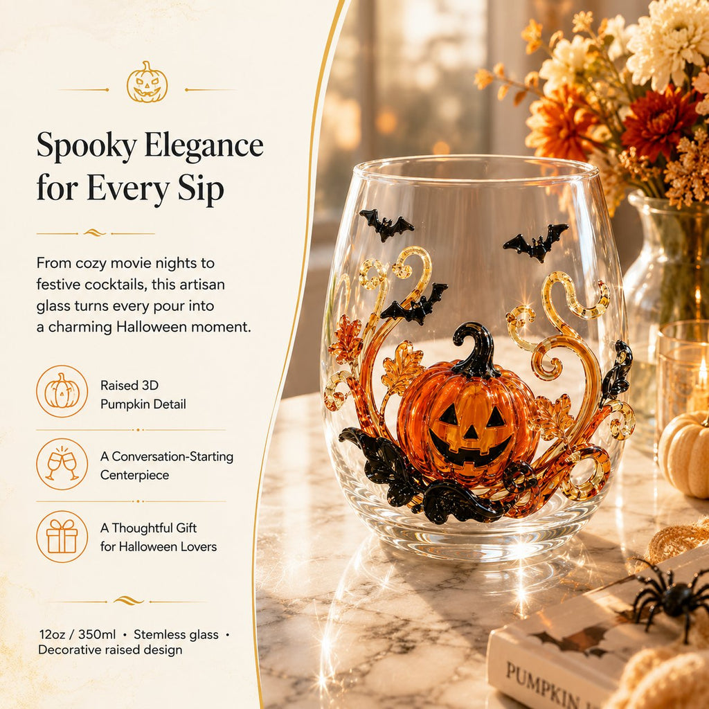 3D Halloween Glassware Collection | Spooky Designs, Festive Sips & Cozy Fall Moments
