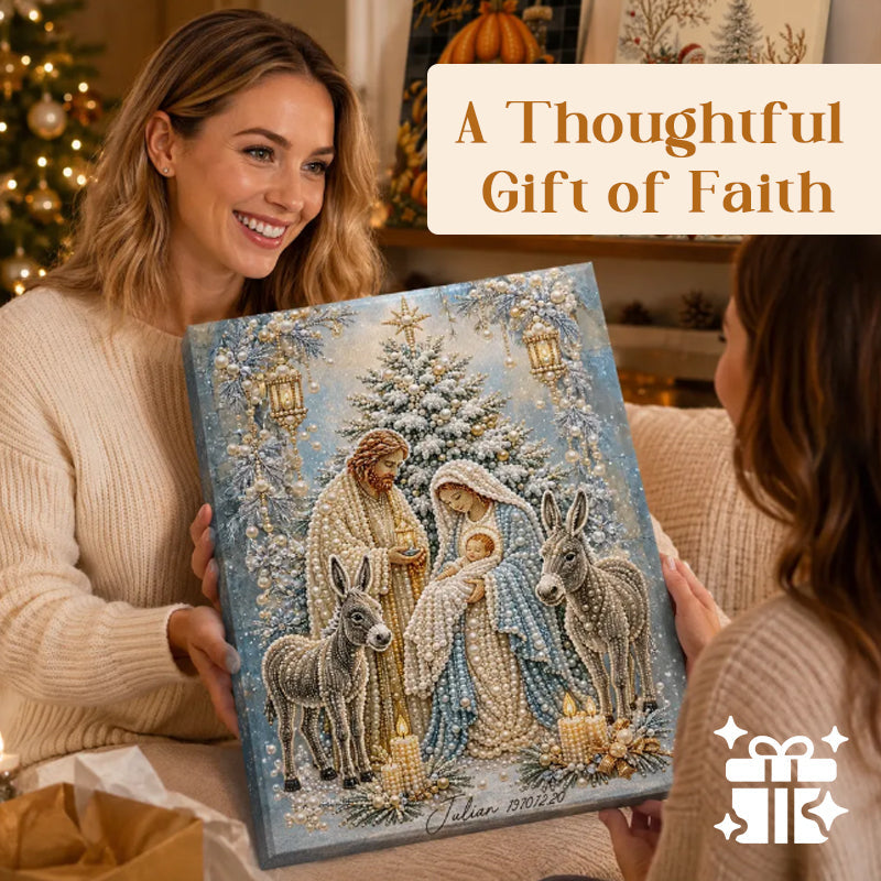 Nativity Scene Diamond Painting Kit | Jesus Christ Christmas Faith Art Decor