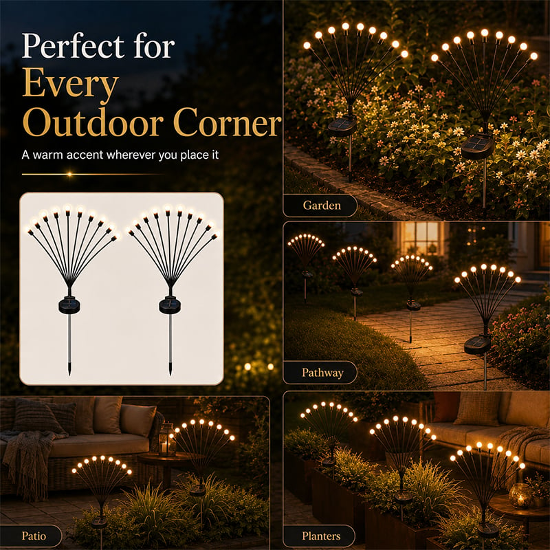 💥BUY 1 GET 1 FREE (2 PCS)🔥 Solar Firefly Garden Stake Lights