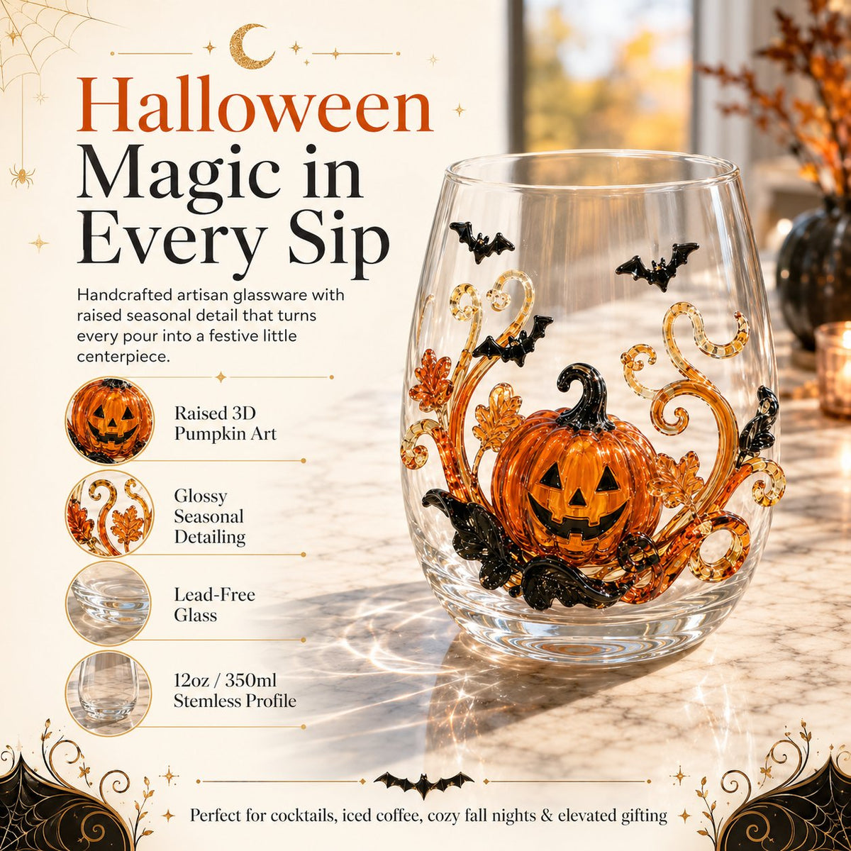 3D Halloween Glassware Collection | Spooky Designs, Festive Sips & Cozy Fall Moments
