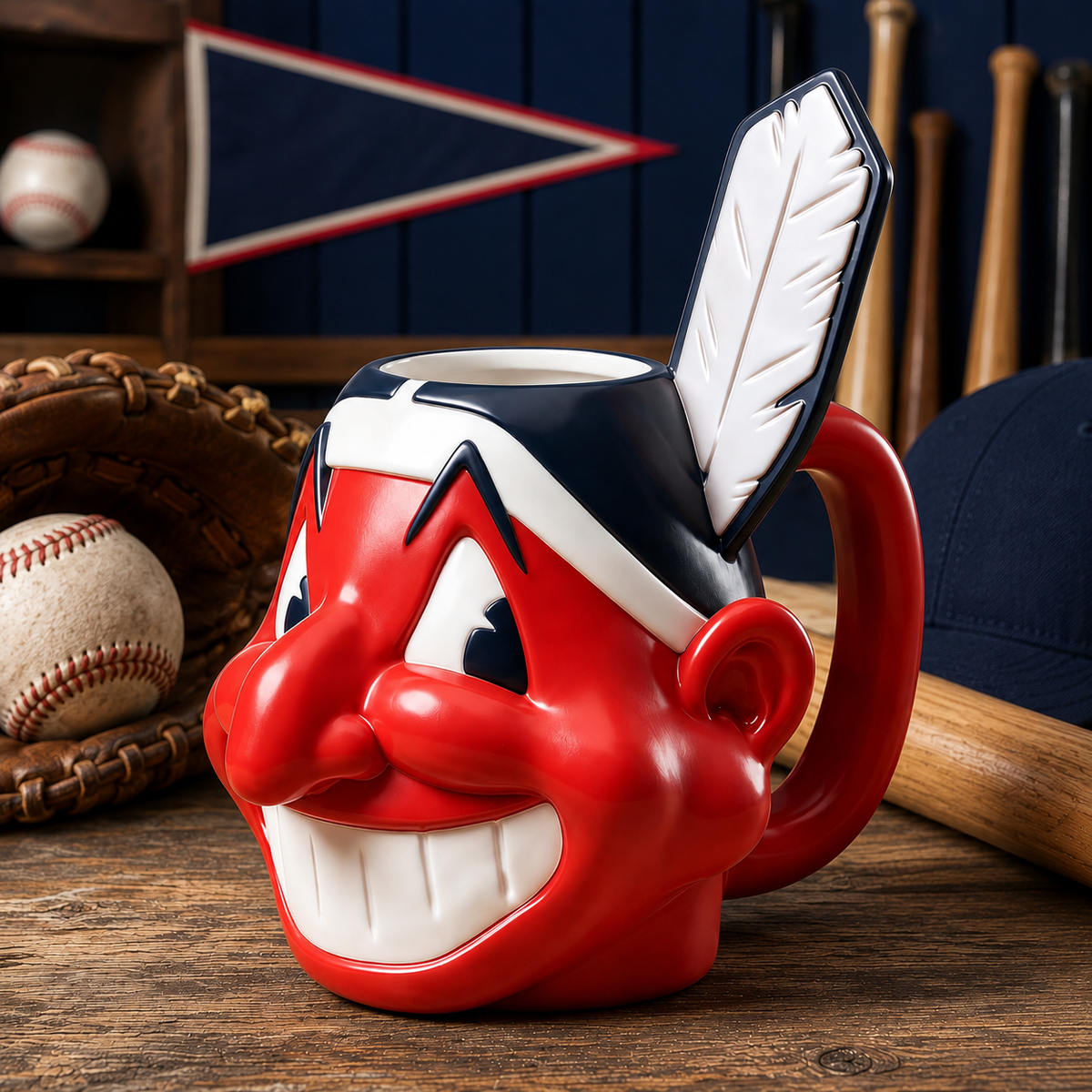 Let's Go Tribe! 125th Anniversary Chief Wahoo Mug