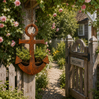 Rustic Anchor Hanging Planter