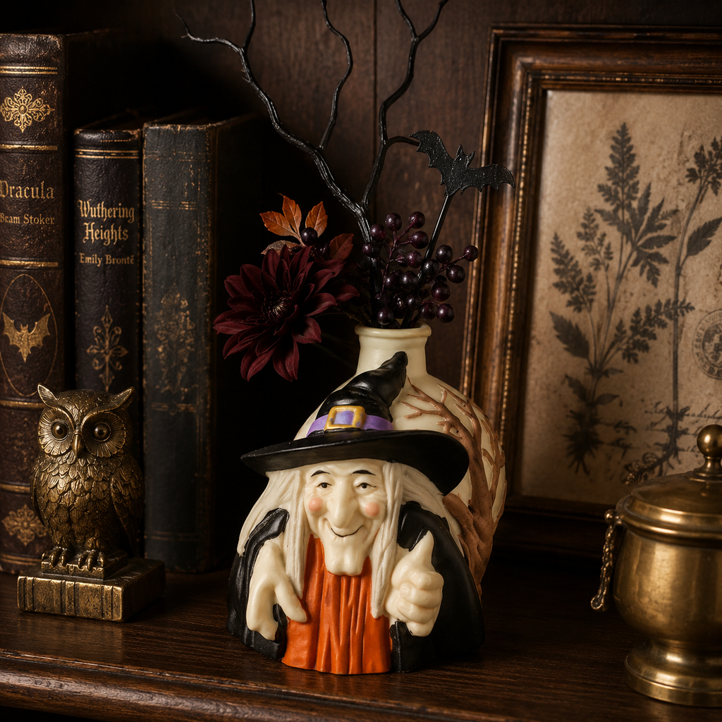 Vintage Witch Potion Bottle Vase