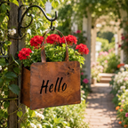 Rustic Metal Handbag Planter Decor