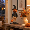 Pumpkin Witch Lantern Tabletop Decor