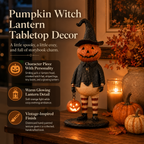 Pumpkin Witch Lantern Tabletop Decor