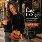 Premium Leather Pumpkin Bag