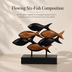 Flowing School Of Fish Sculpture